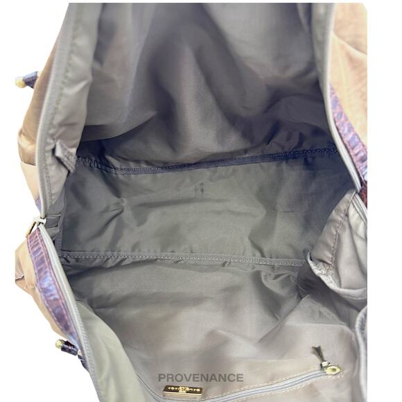 🔴 Balenciaga BB Logo Tote Bag - Tan Brown Croc - Picture 13 of 16